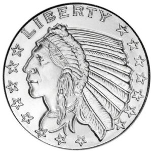 Silver Round Incuse Indian .999 Fine