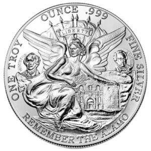 One ounce Silver Round Texas