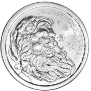 One ounce Silver Round Christmas Santa