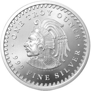 One Ounce Aztec Calendar Silver Round